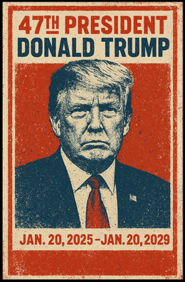 Trump Leadership Triumphant Patriotic Typography Poster