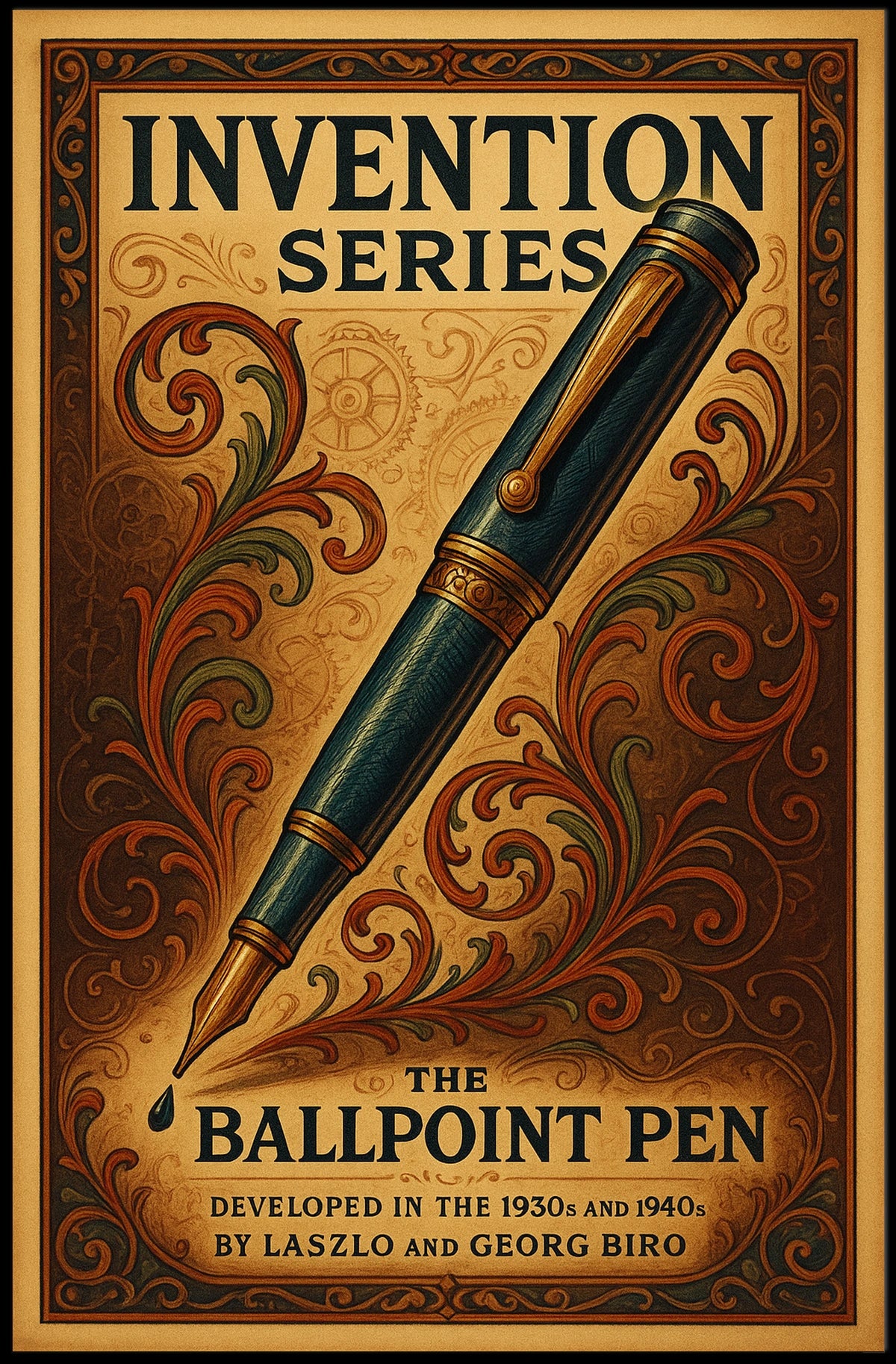 The Ballpoint Pen Invention Series Poster