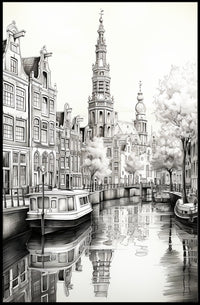 Tranquil Canal Scene Poster