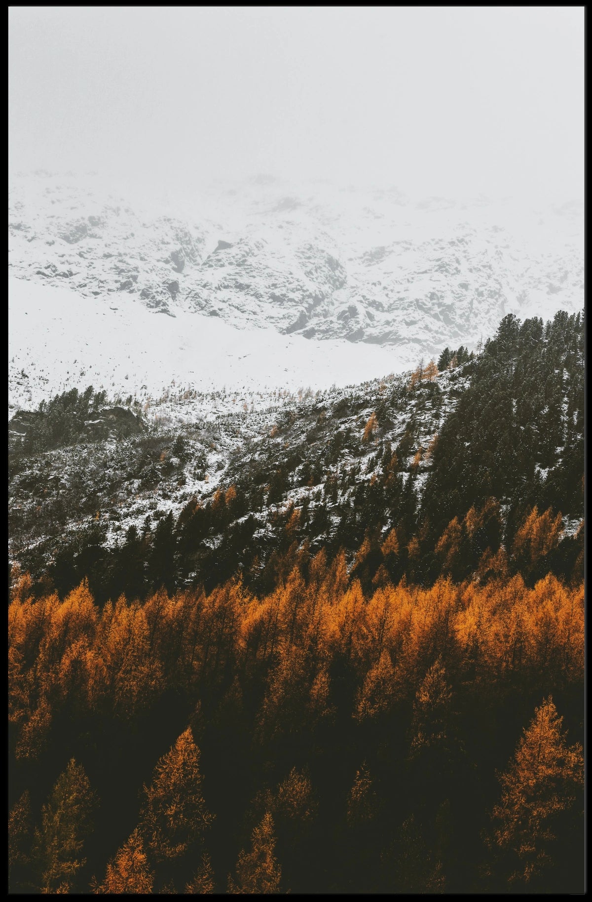 Serene Mountainous Landscape with Autumn Colors - National Park Poster