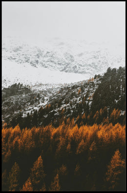 Serene Mountainous Landscape with Autumn Colors - National Park Poster