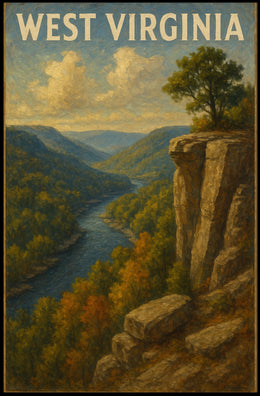 West Virginia Scenic Landscape Poster
