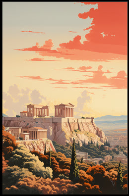 Acropolis at Dawn: Athens Cultural Heritage Poster