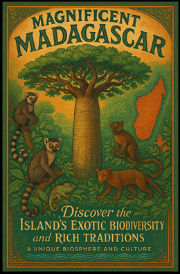 Magnificent Madagascar Adventure Vintage Travel Poster