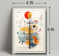 Abstract Geometric Composition Abstract Poster