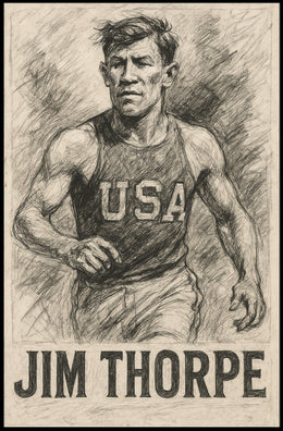 Jim Thorpe Athletic Legend Poster