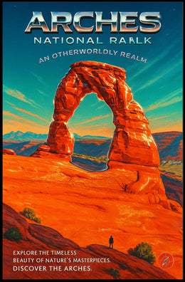 Discover The Arches An Otherworldly Poster