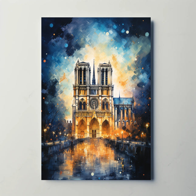 Notre-Dame Cathedral Paris Dreamscape Art Print - Artistic Poster