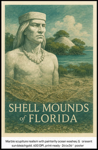 Shell Mounds Of Florida Poster