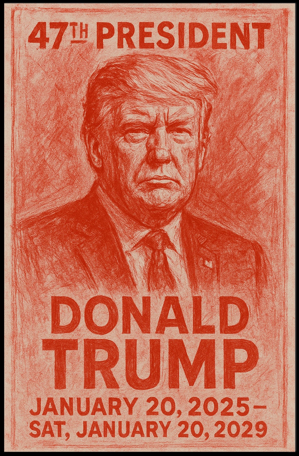 Donald Trump Pop Art Patriotic Poster