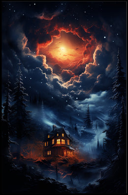 Enchanted Nightscape Poster