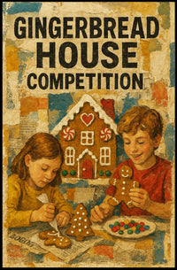 Gingerbread House Competition Poster