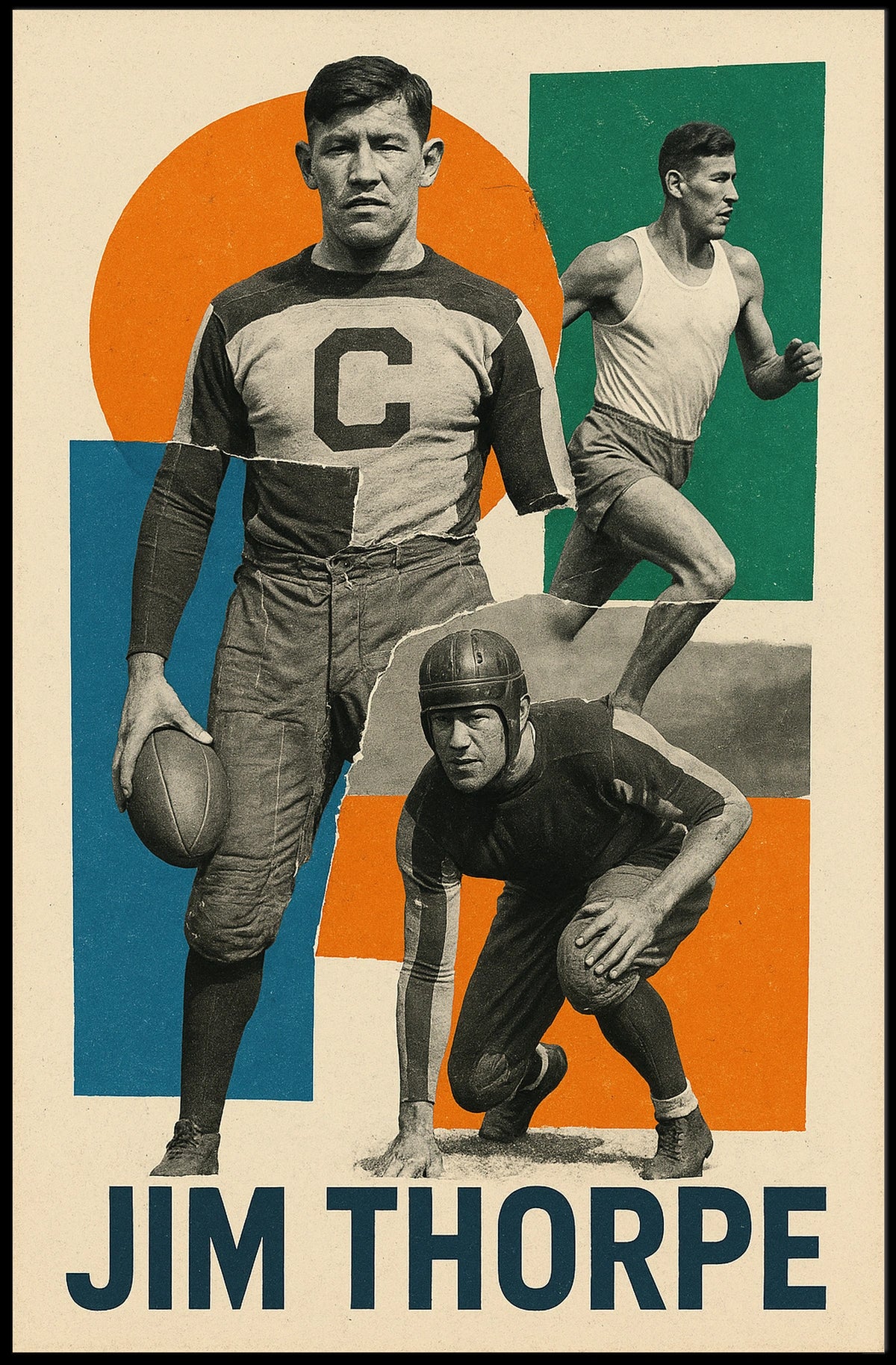 Jim Thorpe Athletic Legend Poster