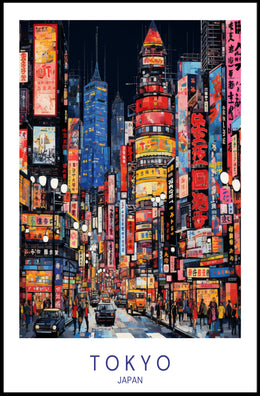 Tokyo Nights Poster PosterGoat
