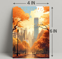 Autumn In The City Poster PosterGoat