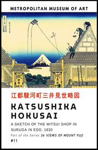 Katsushika Hokusai 36 Views of Mount Fuji Poster