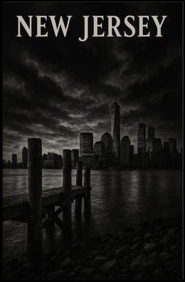New Jersey Skyline Poster