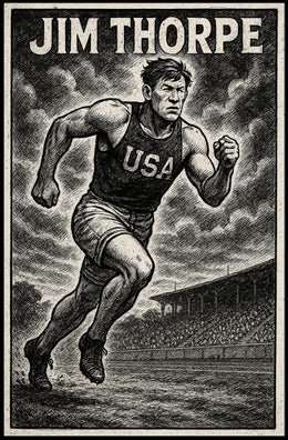 Jim Thorpe Legendary Athlete Poster