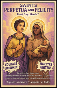 Saints Perpetua and Felicity Poster PosterGoat