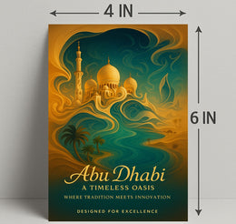Abu Dhabi Timeless Oasis Elegance Cityscape Poster