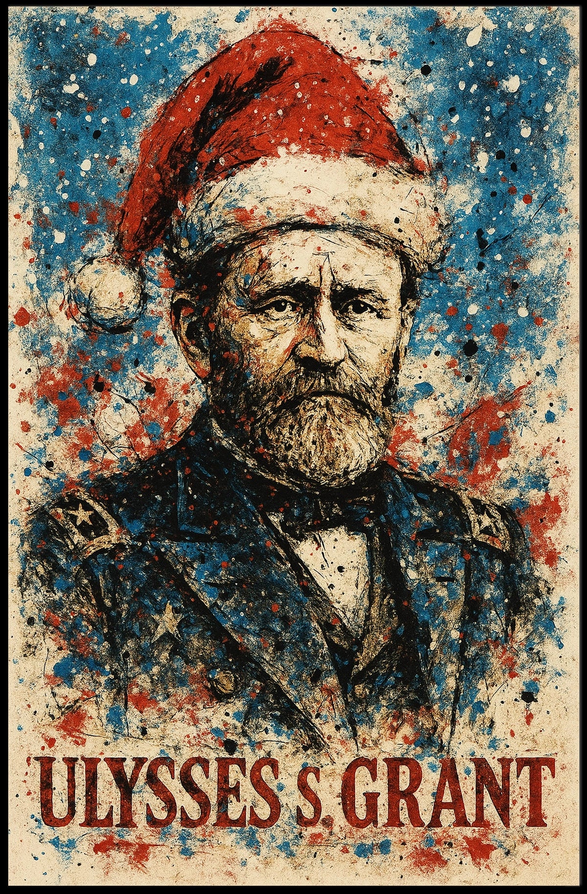 Ulysses S. Grant 18th President of the United States Christmas SeriesPoster