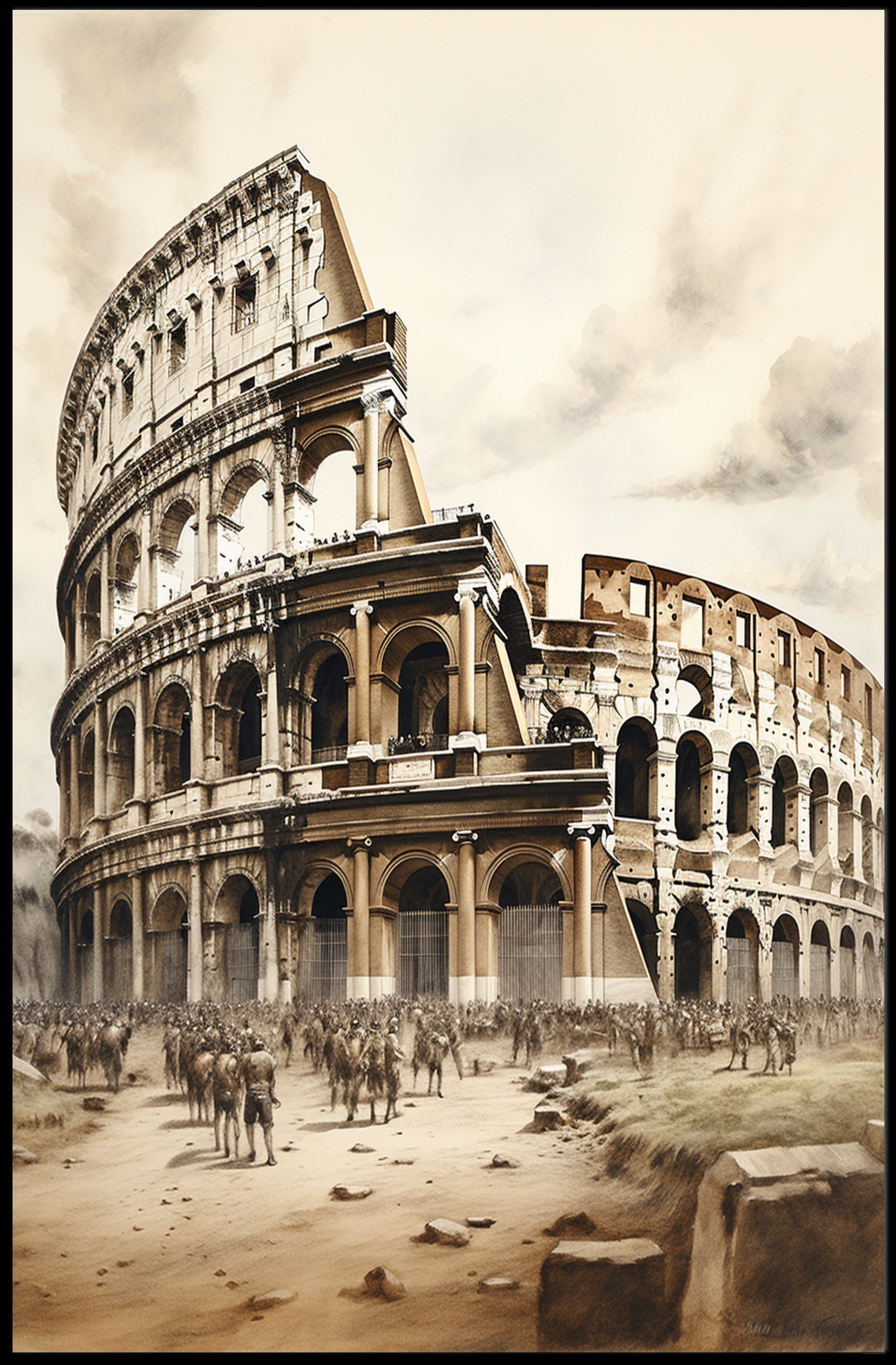 The Colosseum A Timeless Icon Poster