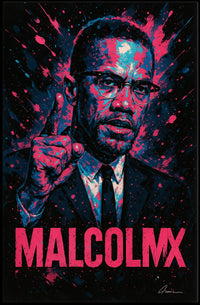 Malcolm X Iconic Leader Poster