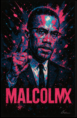 Malcolm X Iconic Leader Poster