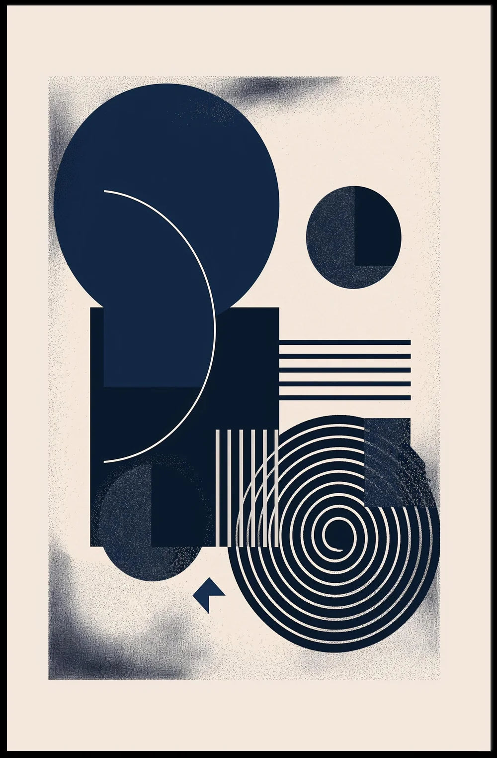Vintage Architectural Silhouettes Art Poster