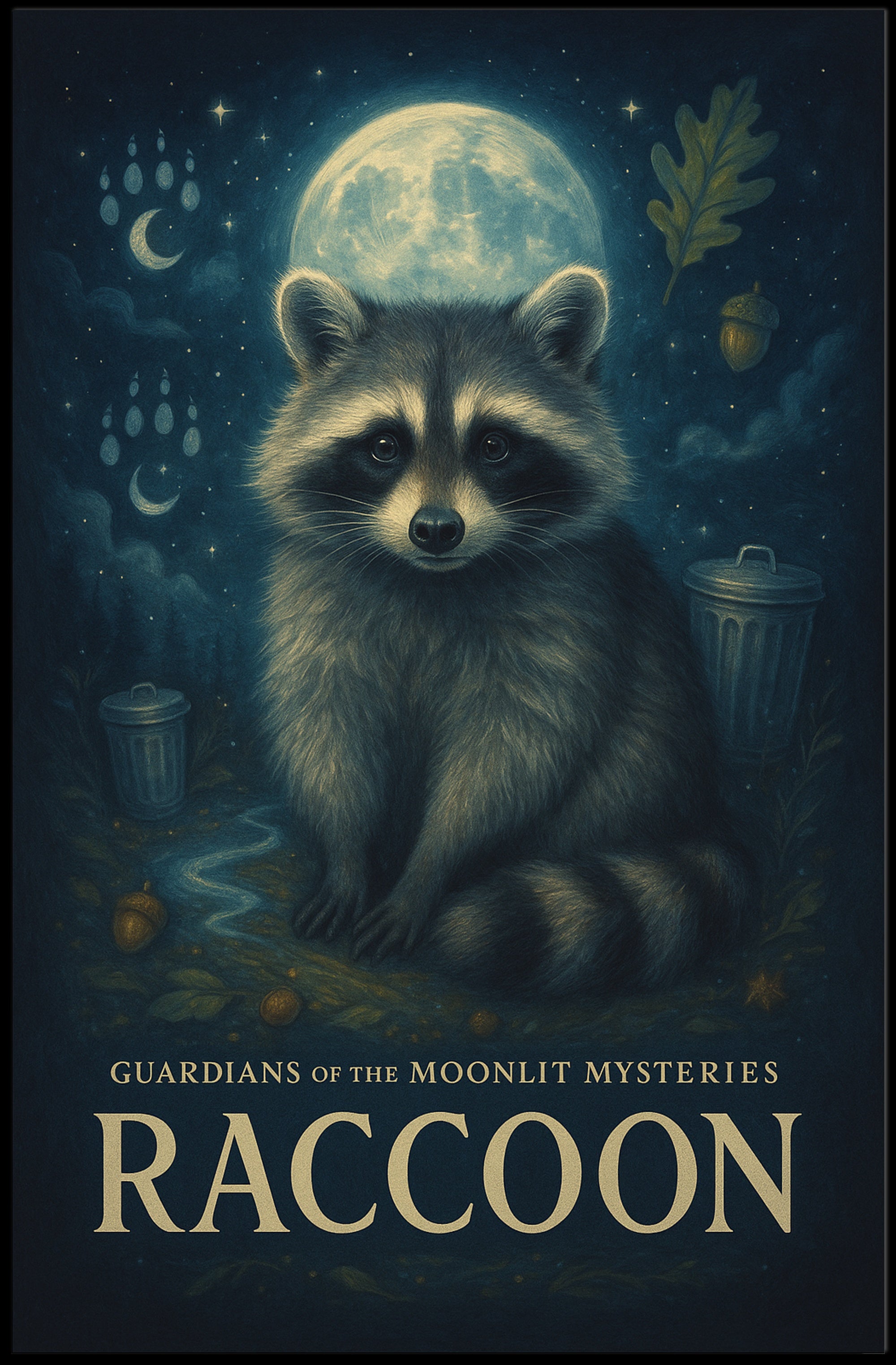 Guardians of the Moonlit Mysteries Fantasy Poster