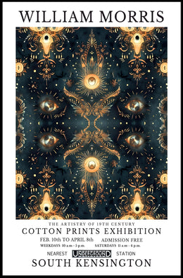 William Morris 19th Century Cotton Prints Poster