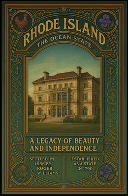 Rhode Island The Ocean State Poster