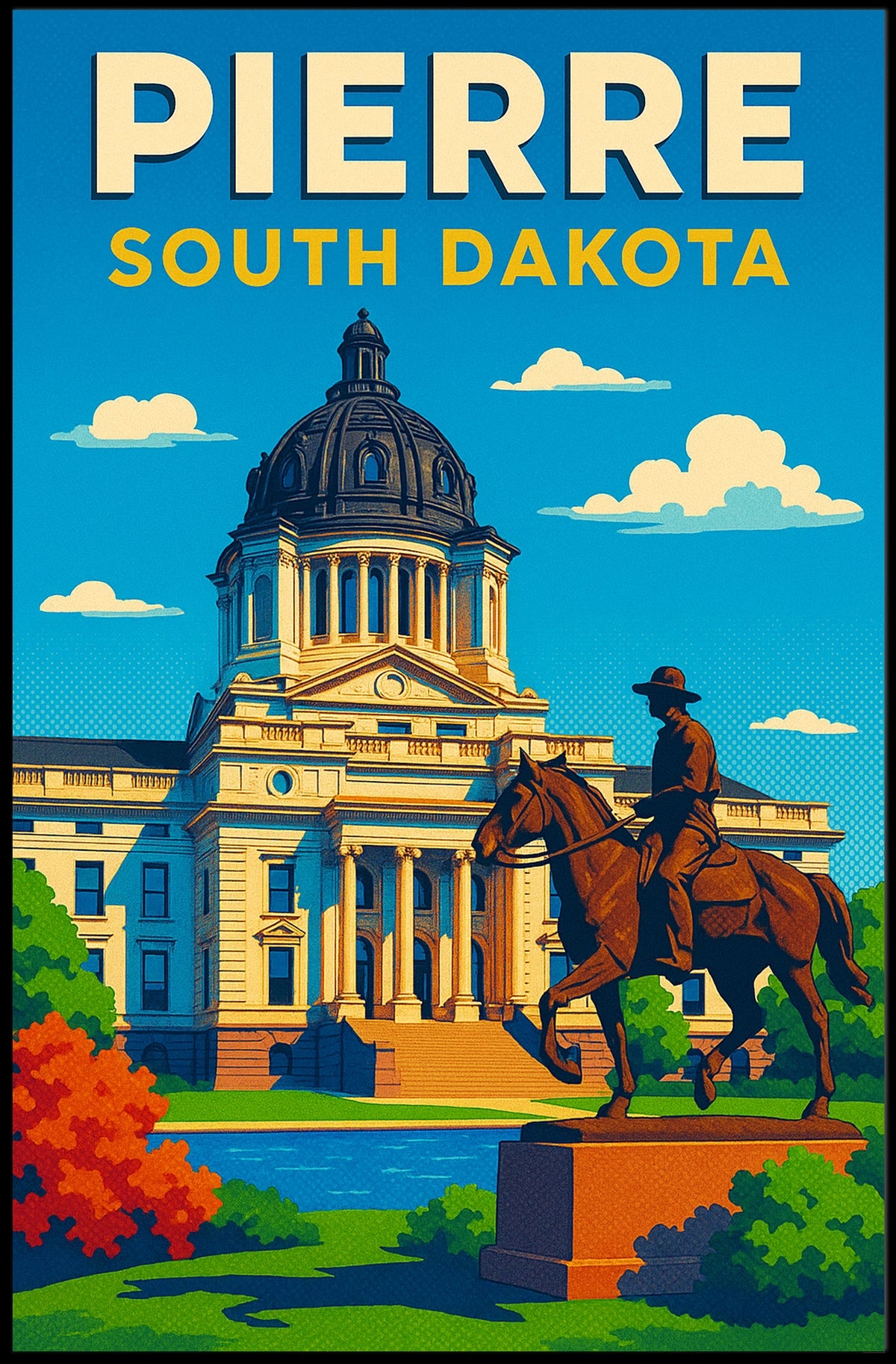 Pierre, South Dakota Poster