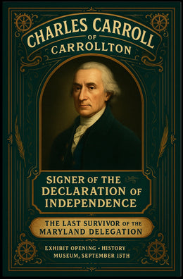 Charles Carroll of Carrollton Exhibit Poster