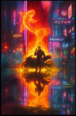 Enigmatic Typography Modern Art Poster