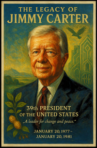 Jimmy Carter 39th President Wall Art Print PosterGoat
