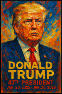 Donald Trump Guardian Liberty Patriot Impressionism Poster