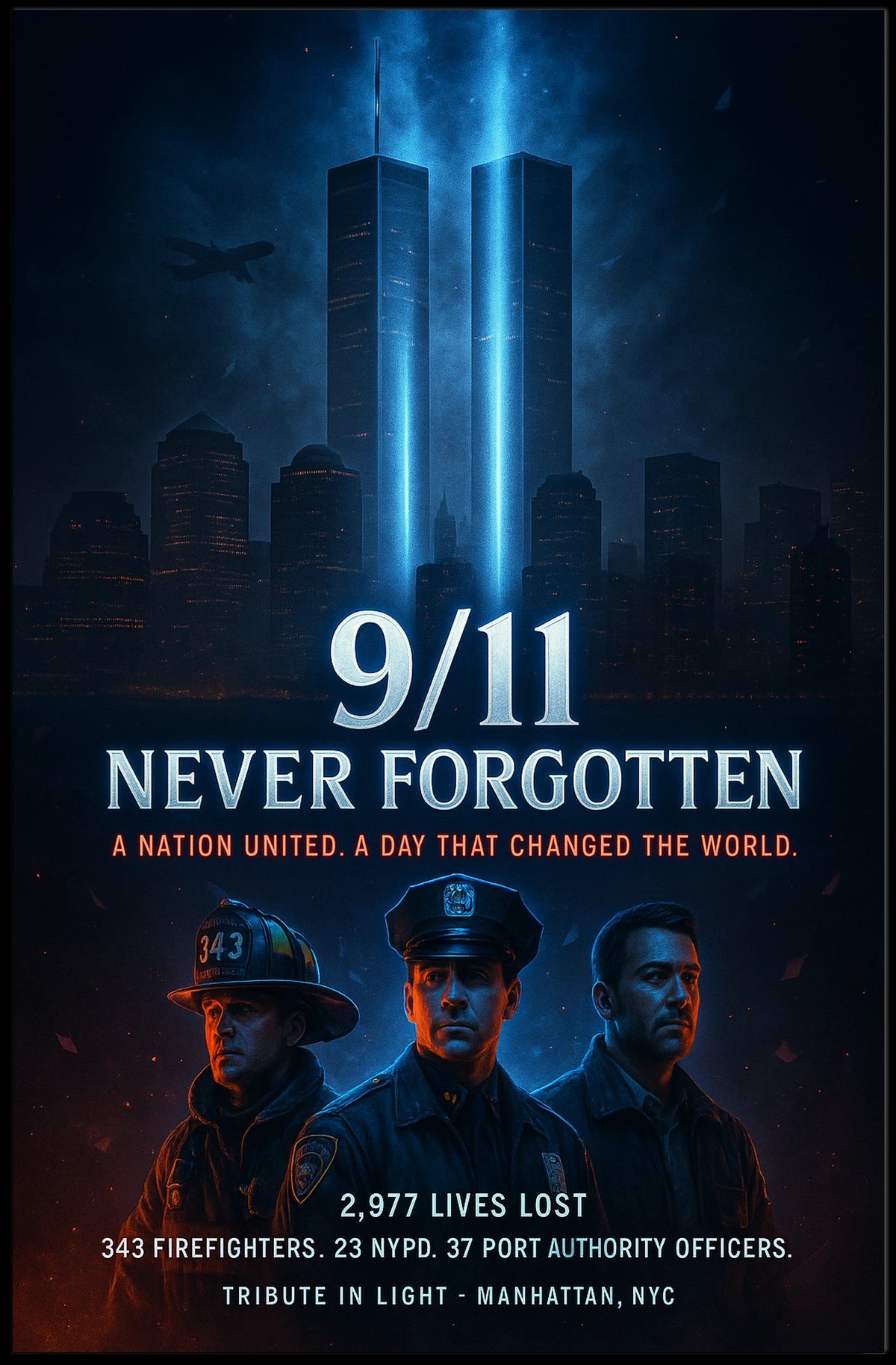 911 Never Forgotten Poster
