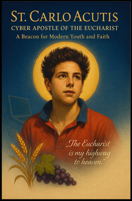 St. Carlo Acutis Cyber Apostle of the Eucharist Poster