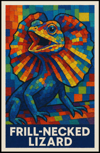 Frill-Necked Lizard Poster