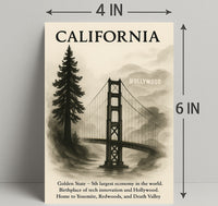 California The Golden State Poster PosterGoat