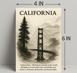 California The Golden State Poster PosterGoat