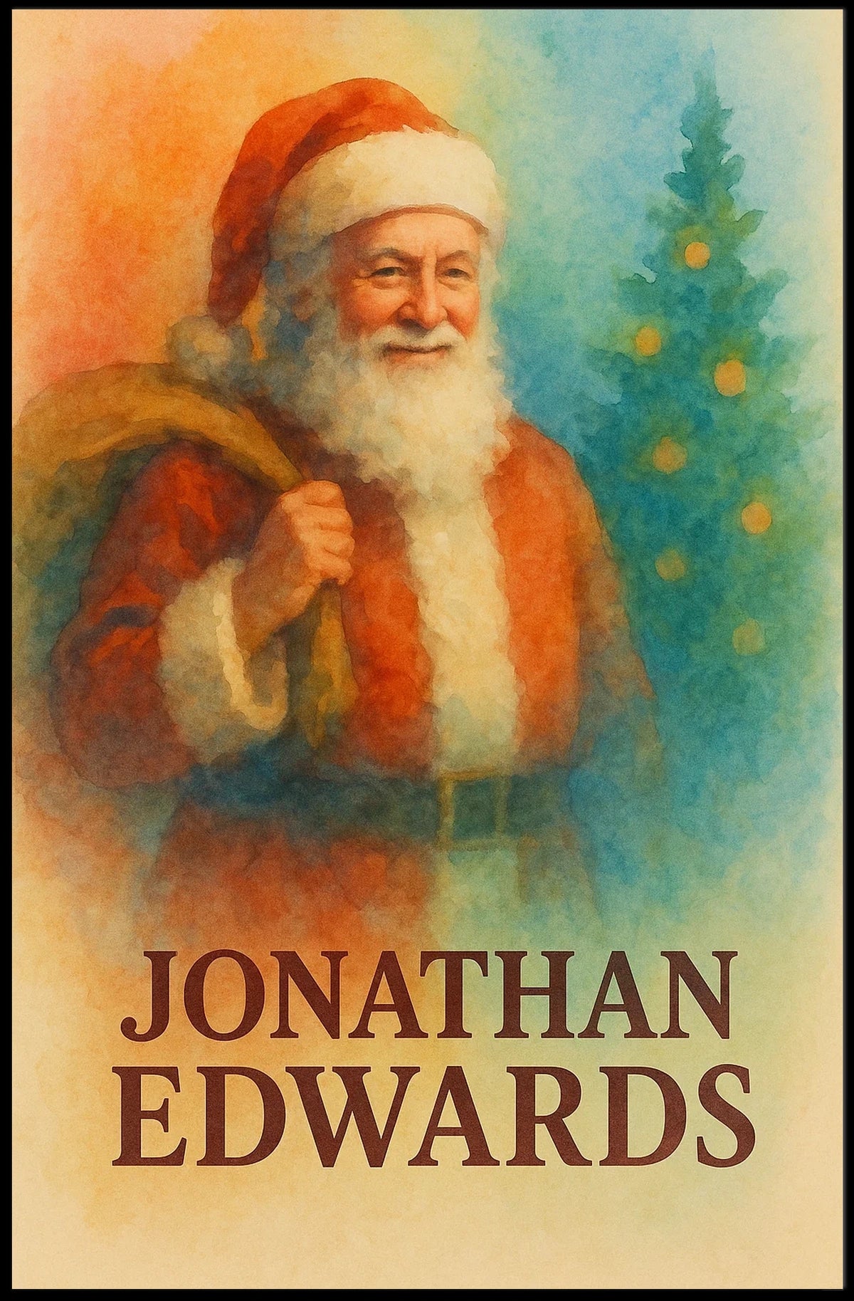 Santa Claus Cozy Christmas Iconic Art Print Cultural or Heritage Poster