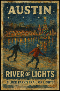Austin River Of Lights Poster