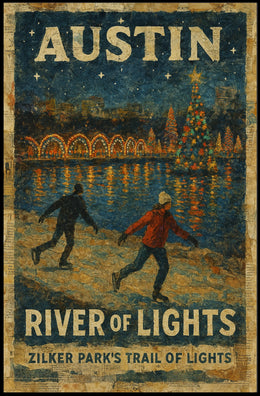 Austin River Of Lights Poster