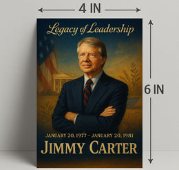 Jimmy Carter Presidential Era Wall Art Print PosterGoat
