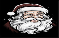 Jolly Santa Claus Illustration Poster