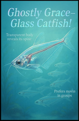 Ghostly Grace Glass Catfish Poster
