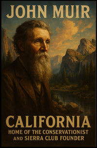 John Muir Conservationist And Sierra Poster