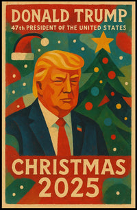 Donald Trump Christmas 2025 Political or Propaganda Poster